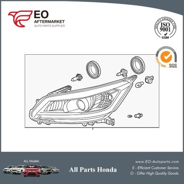 Headlights / Headlamps For 2015-17 Honda Accord Sedan EX, EX-L, XL-V6 33100-T2A-A81