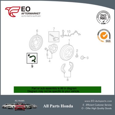 Hydraulic Brake Hose Rear For 2009-13 Honda Fit 5-Door, Sport, Sportn 01466-TF0-000